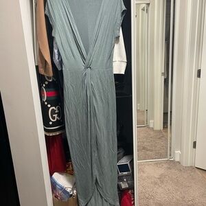 Elegant Teal Maxi Dress